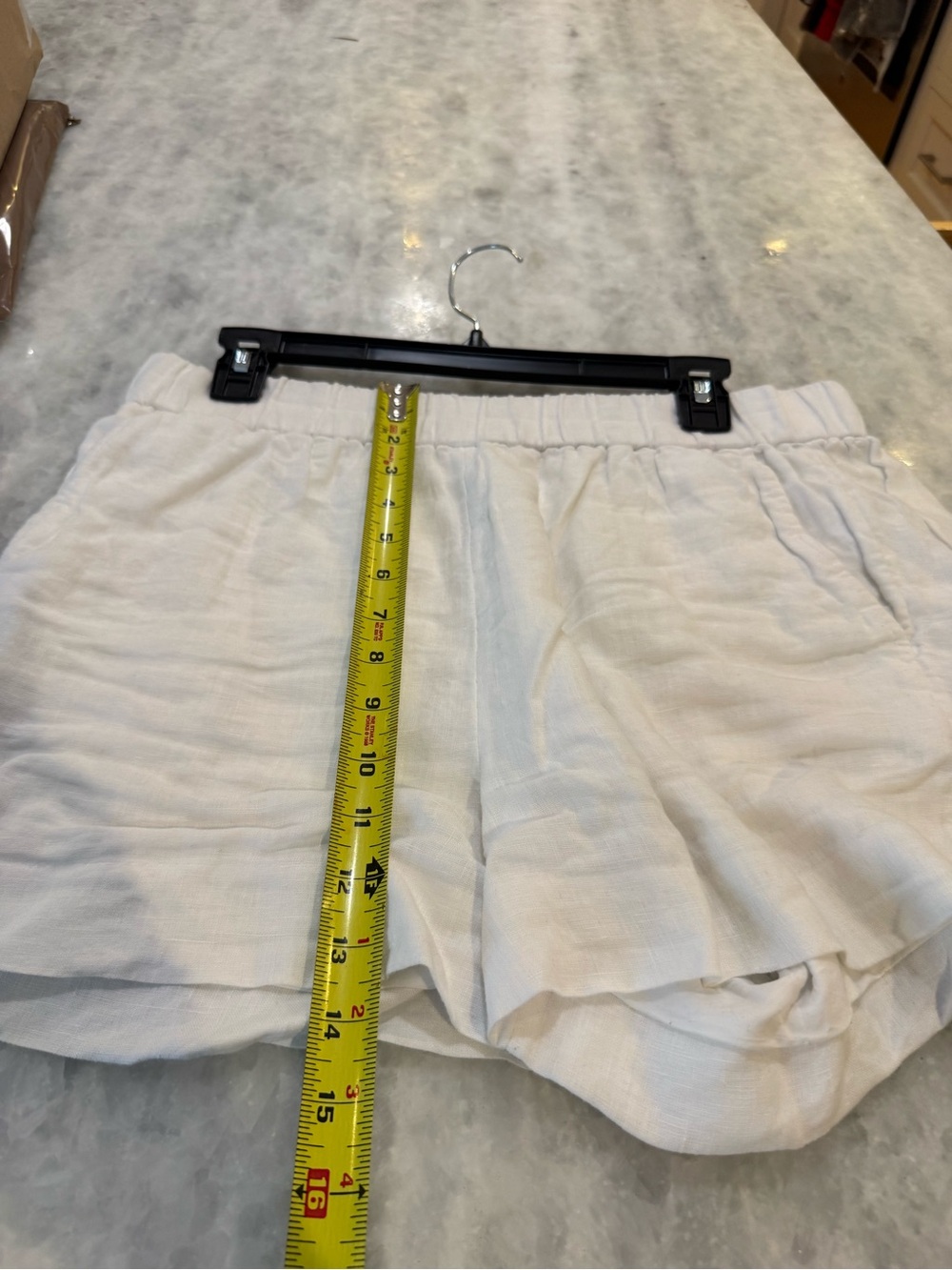 J. Crew White 100% Linen Resort Shorts (Lined) with Pockets! - Picture 7 of 7